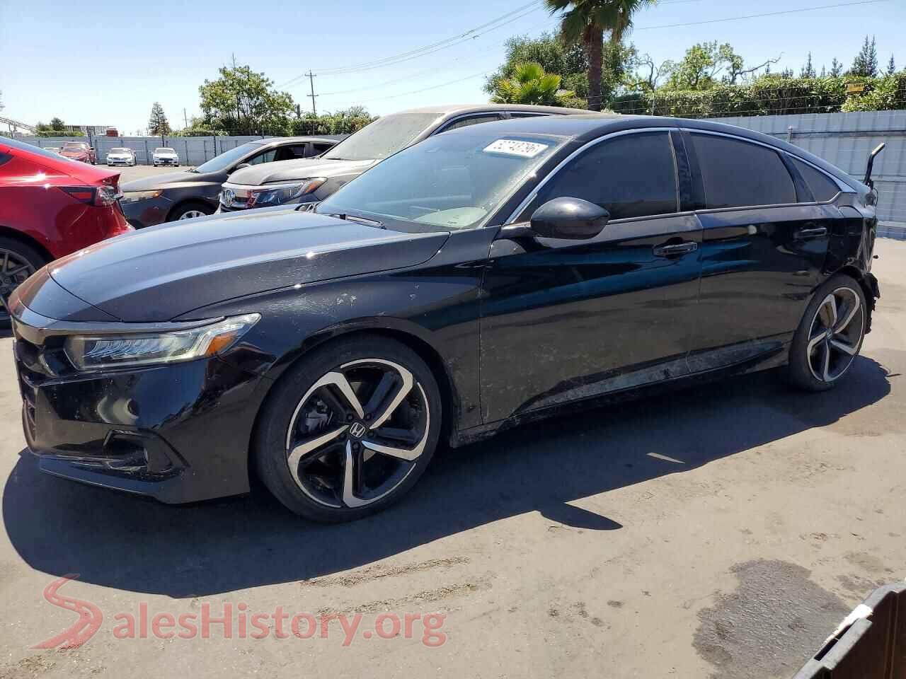 2022 HONDA ACCORD VIN 1HGCV1F3XNA049246, auction photo