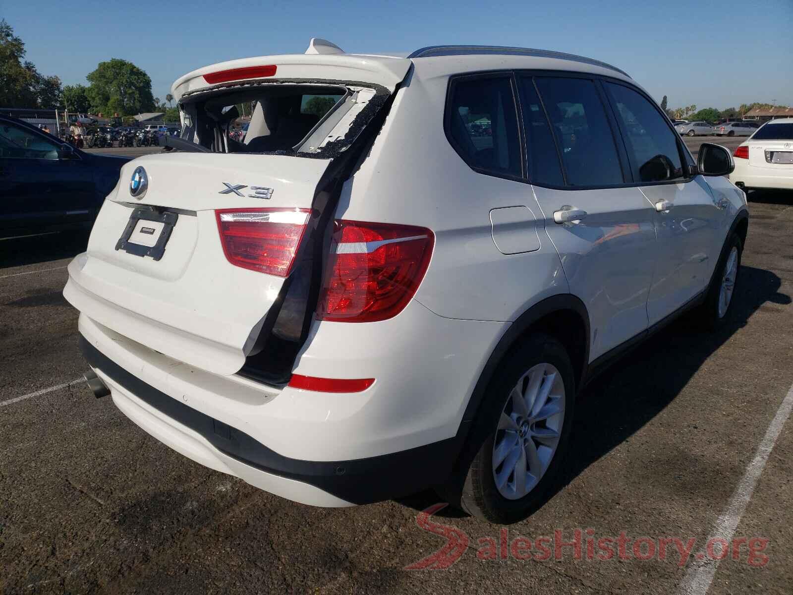 5UXWZ7C39H0X39568 2017 BMW X3