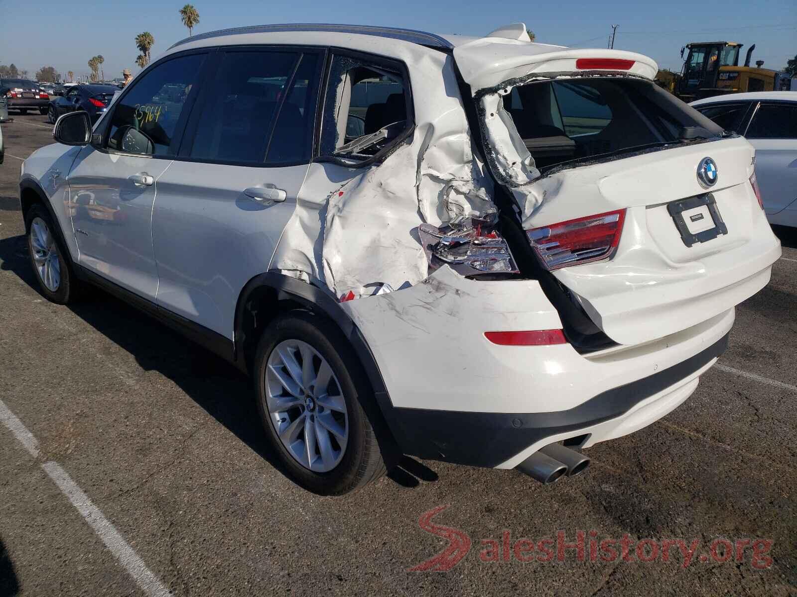 5UXWZ7C39H0X39568 2017 BMW X3