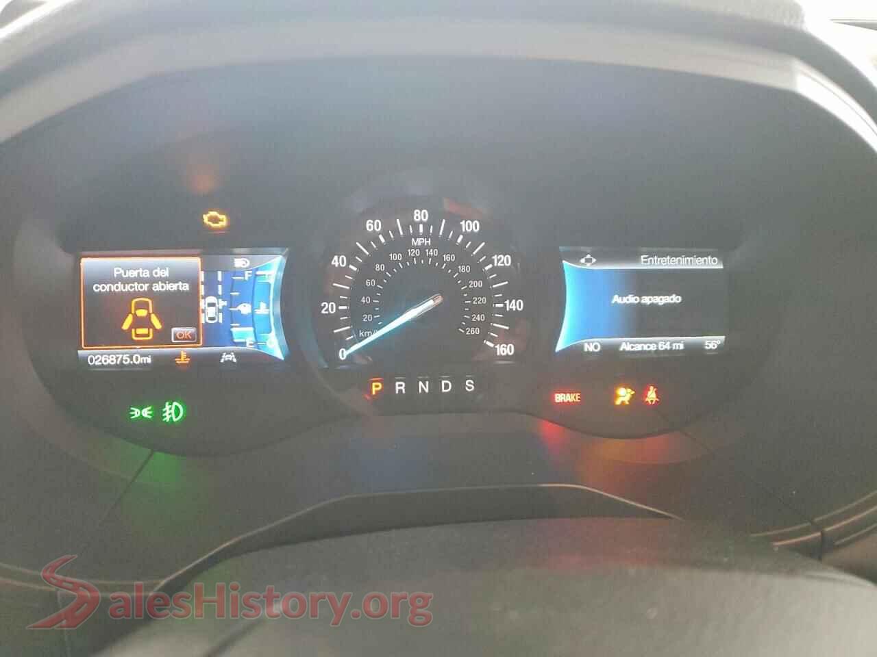 2024 FORD EDGE VIN 2FMPK4J92RBA40276, interior center console