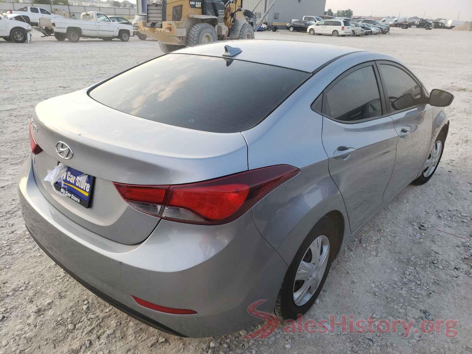 5NPDH4AE1GH729004 2016 HYUNDAI ELANTRA