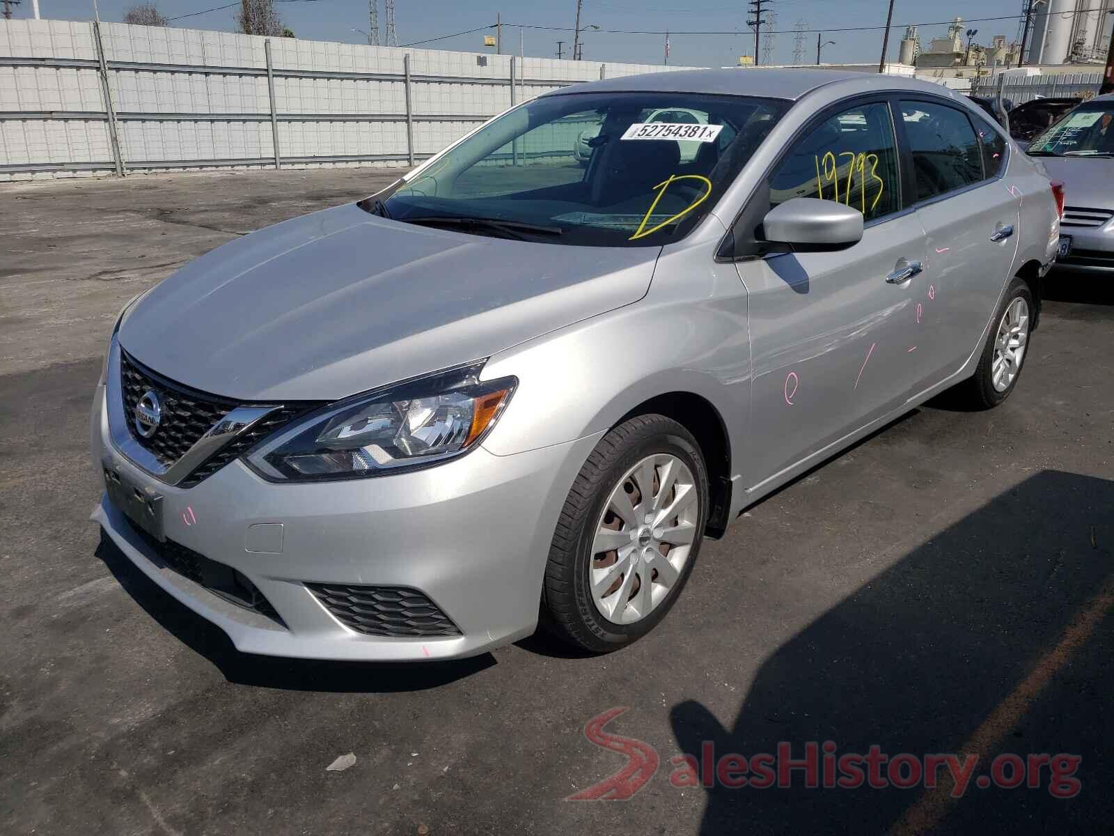 3N1AB7AP3KY254607 2019 NISSAN SENTRA