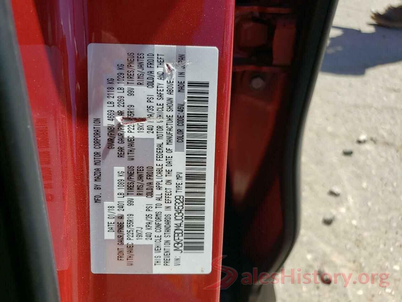 JM3KFBDM4J0345329 2018 MAZDA CX-5