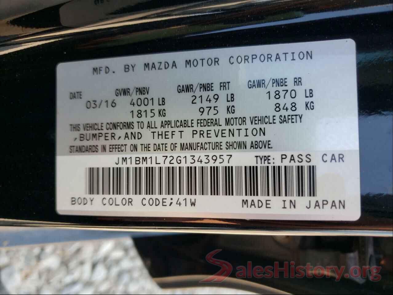 JM1BM1L72G1343957 2016 MAZDA 3