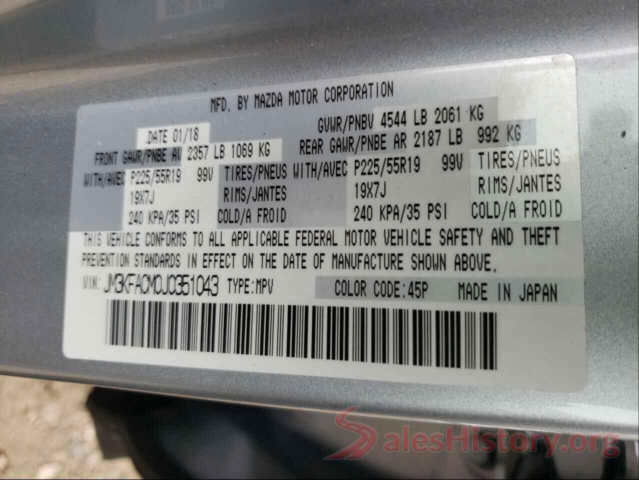 JM3KFACM0J0351043 2018 MAZDA CX-5