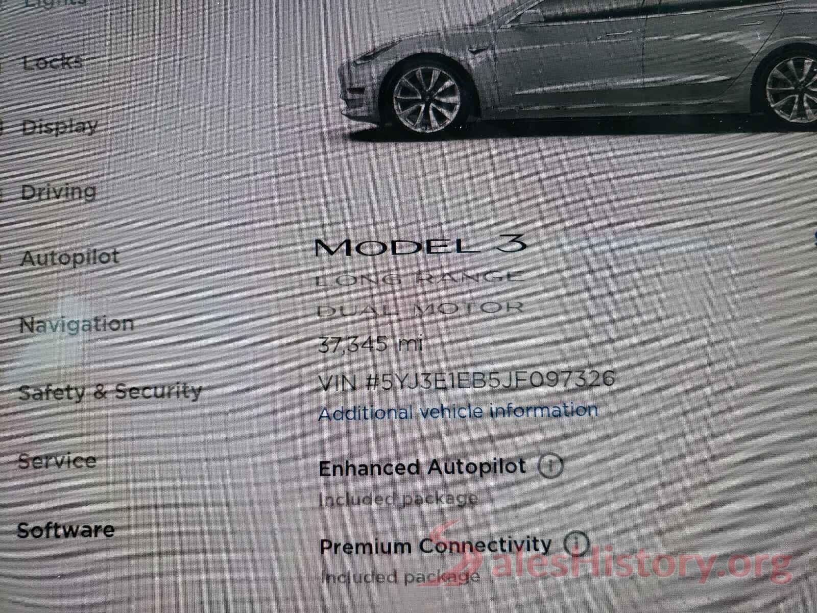 5YJ3E1EB5JF097326 2018 TESLA MODEL 3