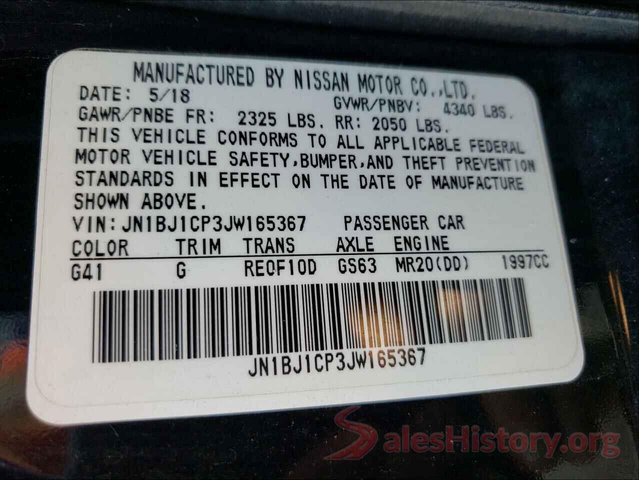 JN1BJ1CP3JW165367 2018 NISSAN ROGUE