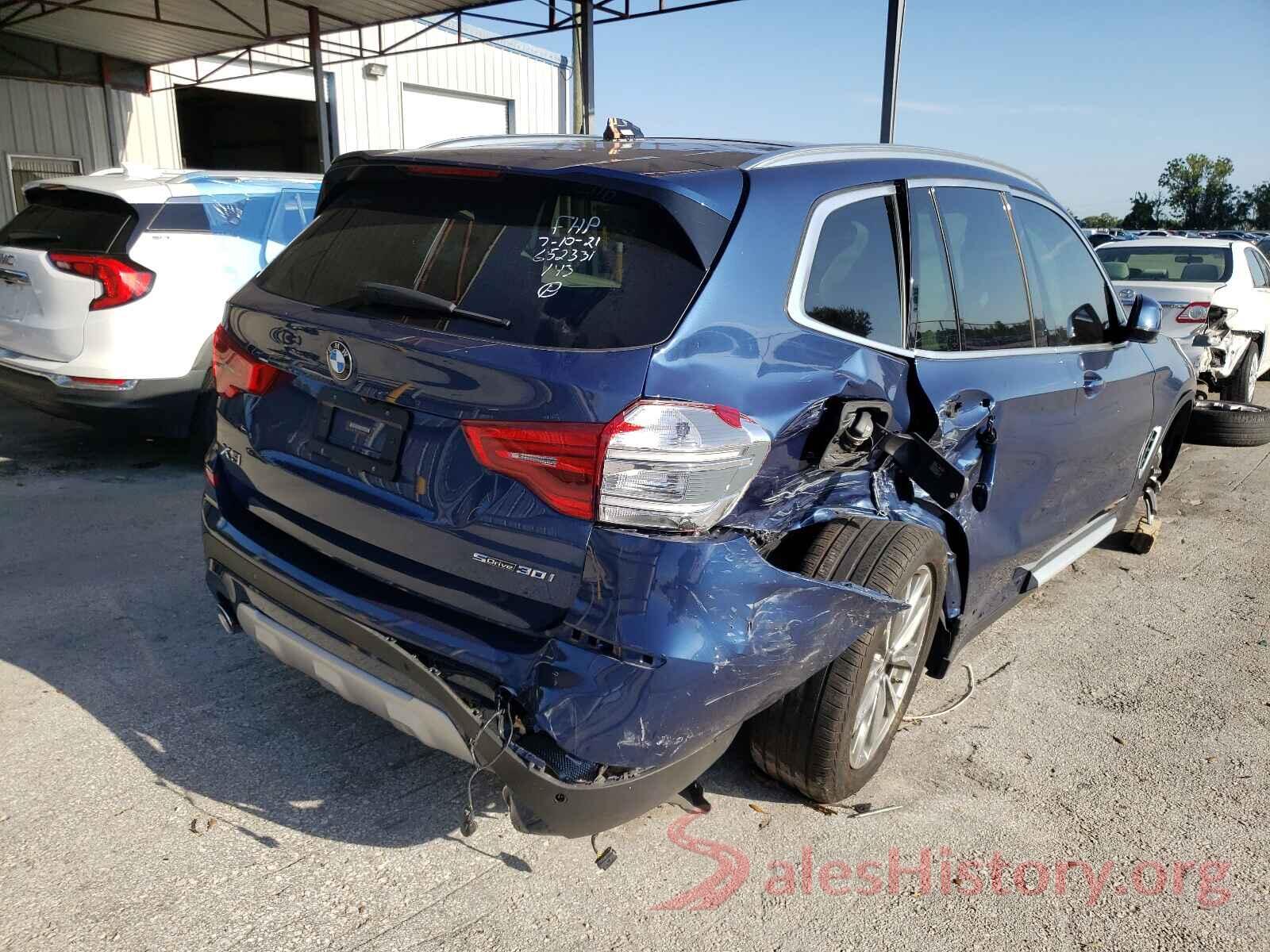 5UXTR7C55KLR45898 2019 BMW X3