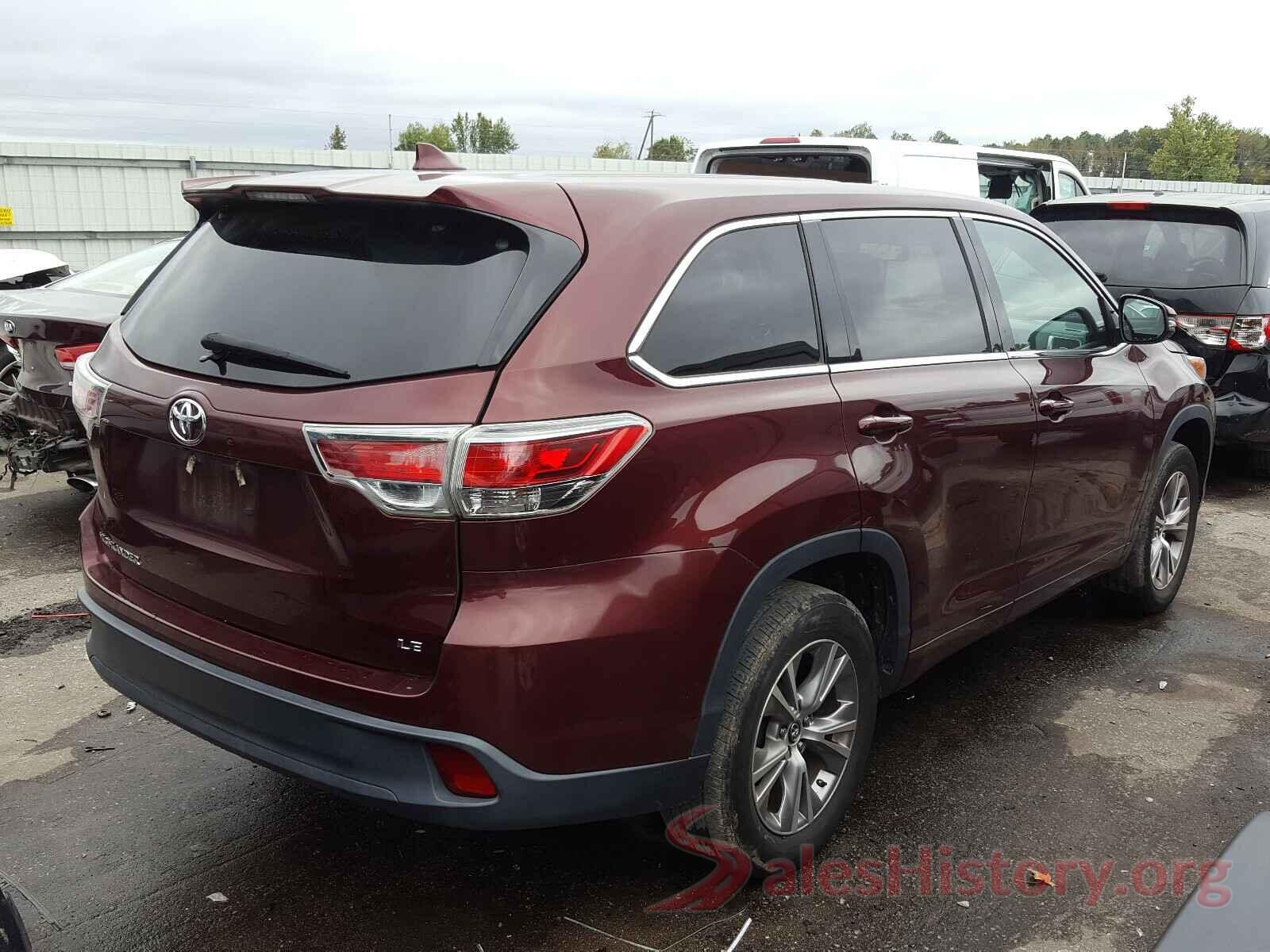 5TDZKRFH6GS172737 2016 TOYOTA HIGHLANDER