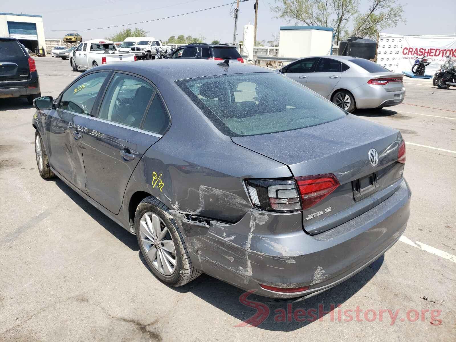 3VWD67AJ0GM291393 2016 VOLKSWAGEN JETTA