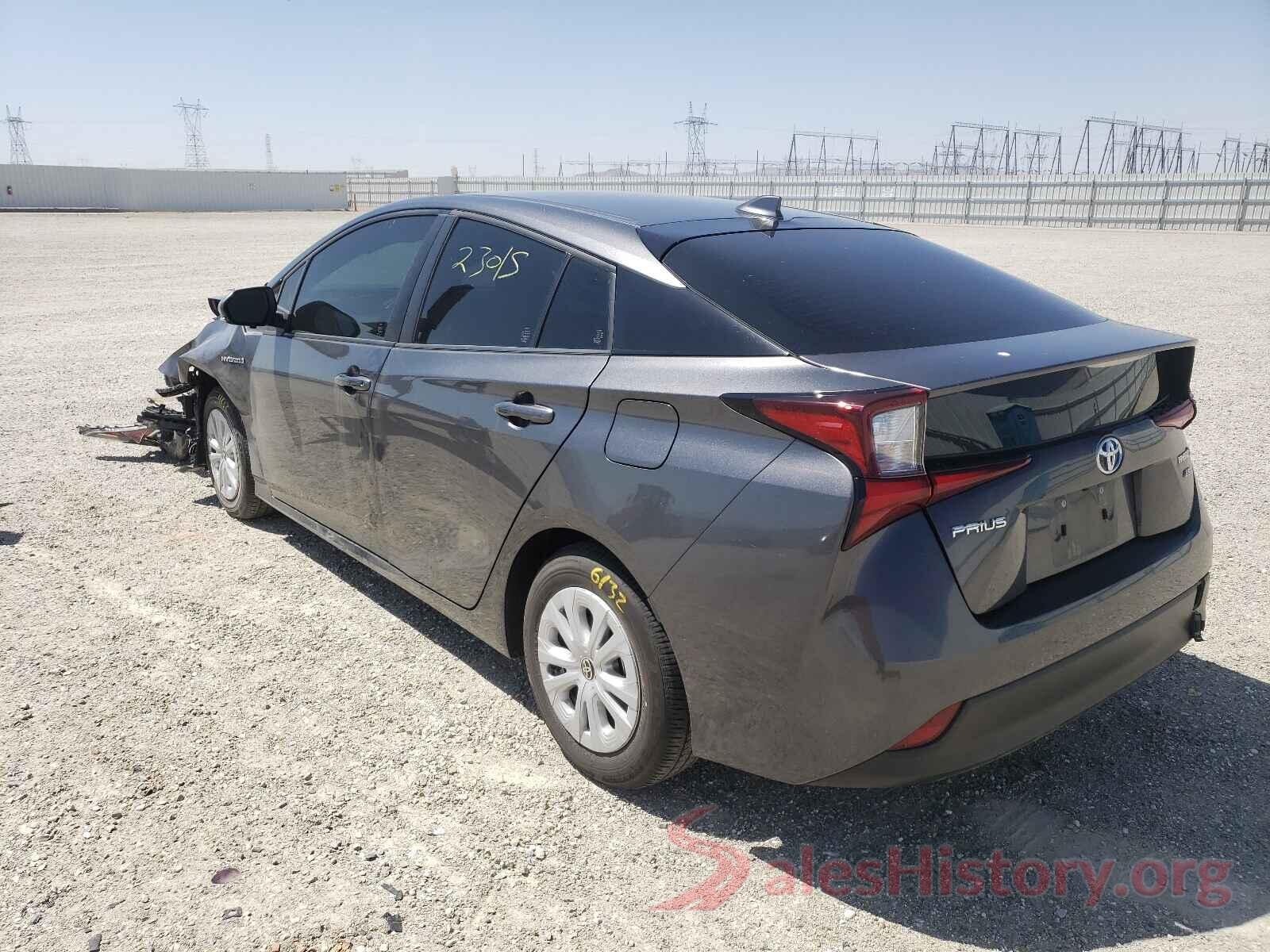 JTDKARFU6K3088686 2019 TOYOTA PRIUS