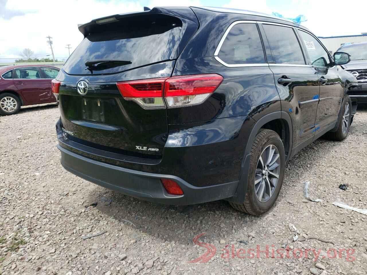 5TDJZRFH2KS613460 2019 TOYOTA HIGHLANDER