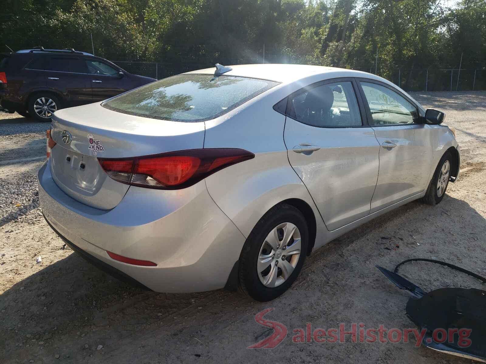 5NPDH4AE4GH671003 2016 HYUNDAI ELANTRA