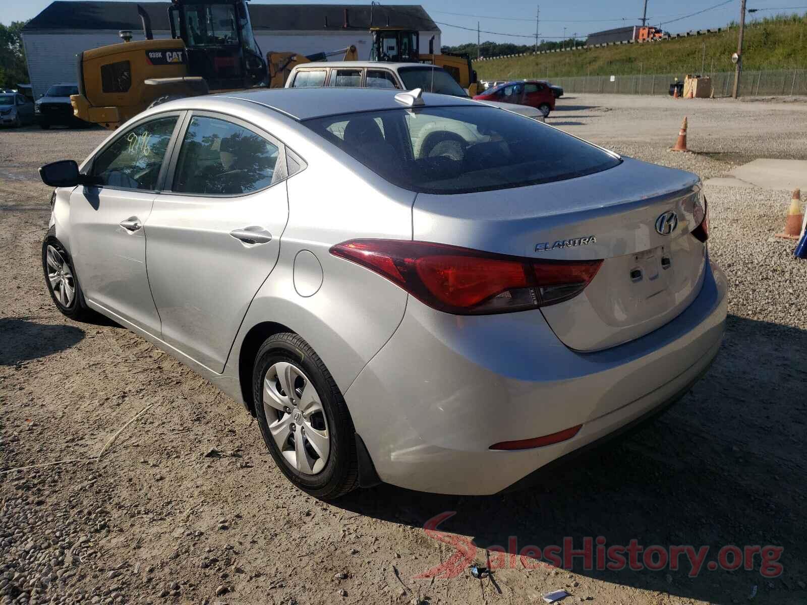 5NPDH4AE4GH671003 2016 HYUNDAI ELANTRA