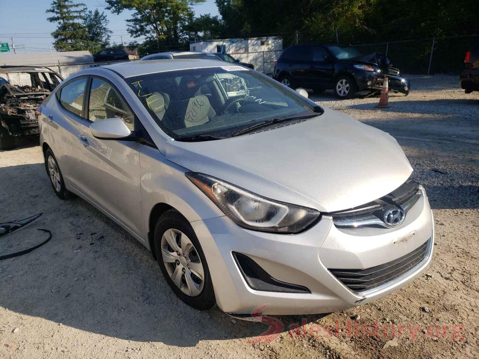 5NPDH4AE4GH671003 2016 HYUNDAI ELANTRA