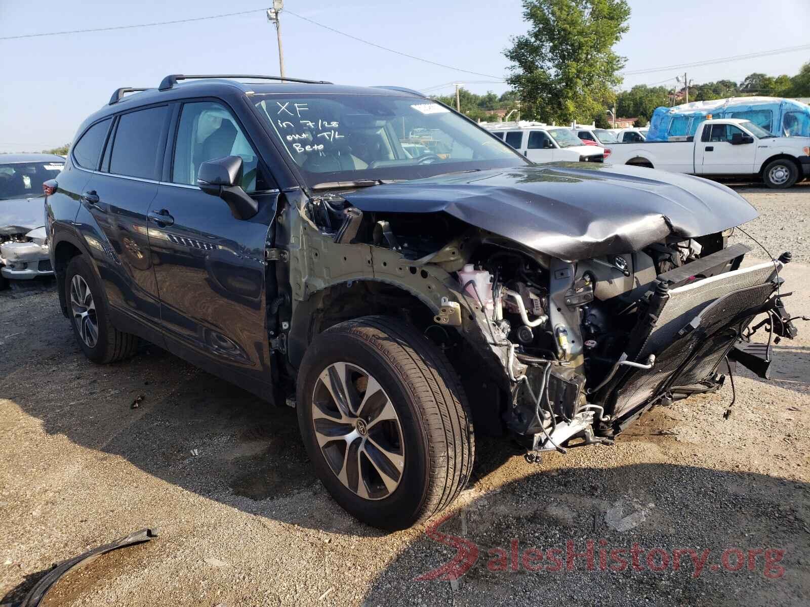 5TDHZRBH9MS523164 2021 TOYOTA HIGHLANDER