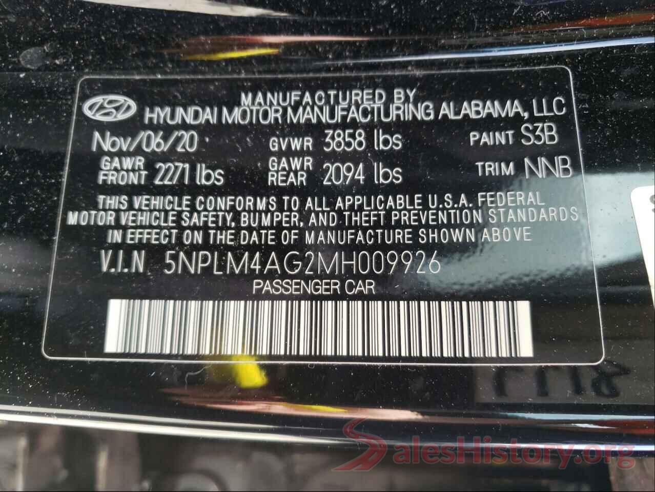 5NPLM4AG2MH009926 2021 HYUNDAI ELANTRA