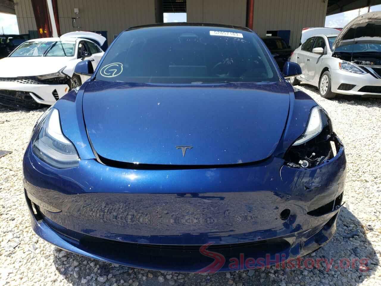 5YJ3E1EC0NF241265 2022 TESLA MODEL 3