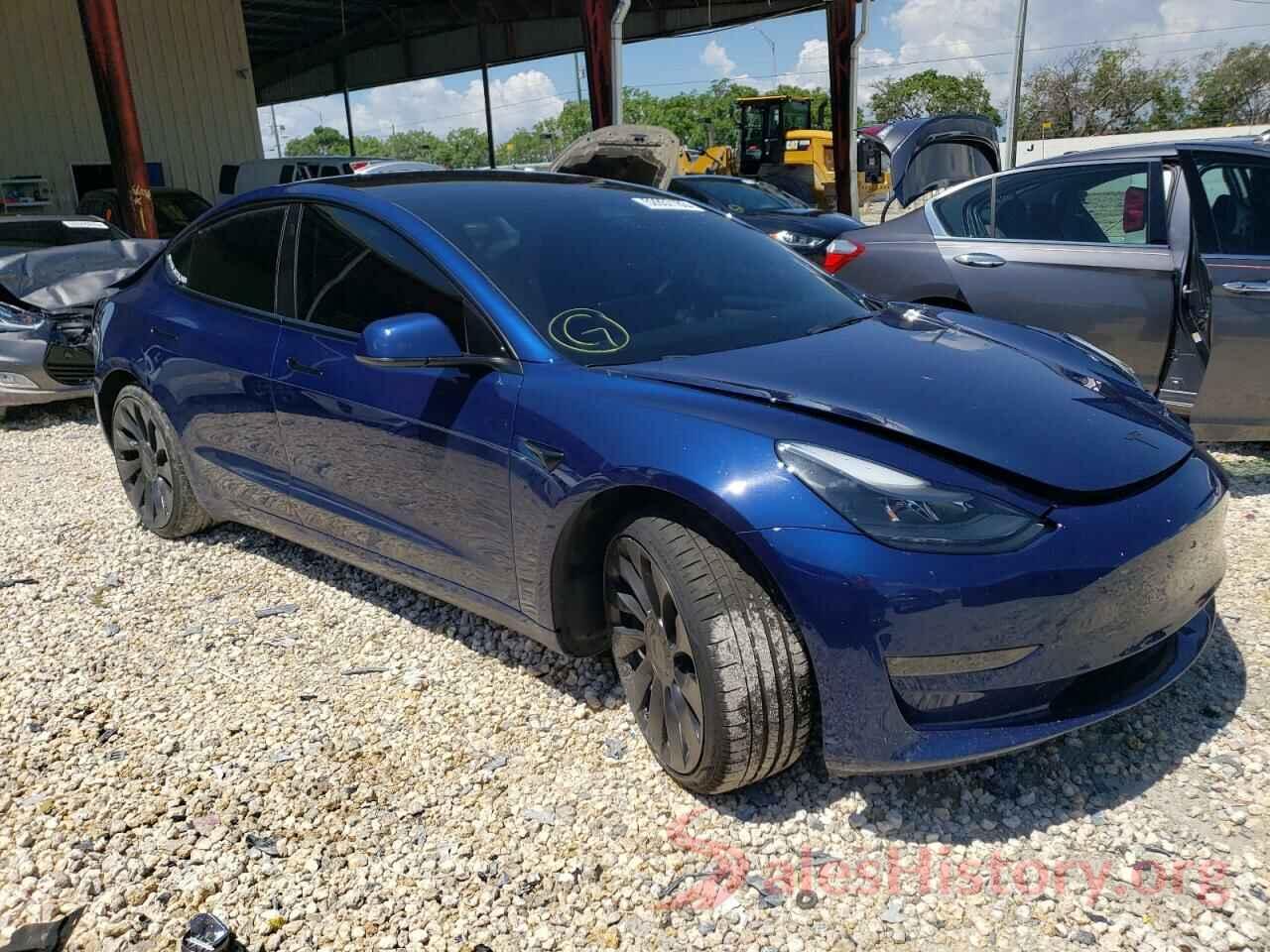 5YJ3E1EC0NF241265 2022 TESLA MODEL 3