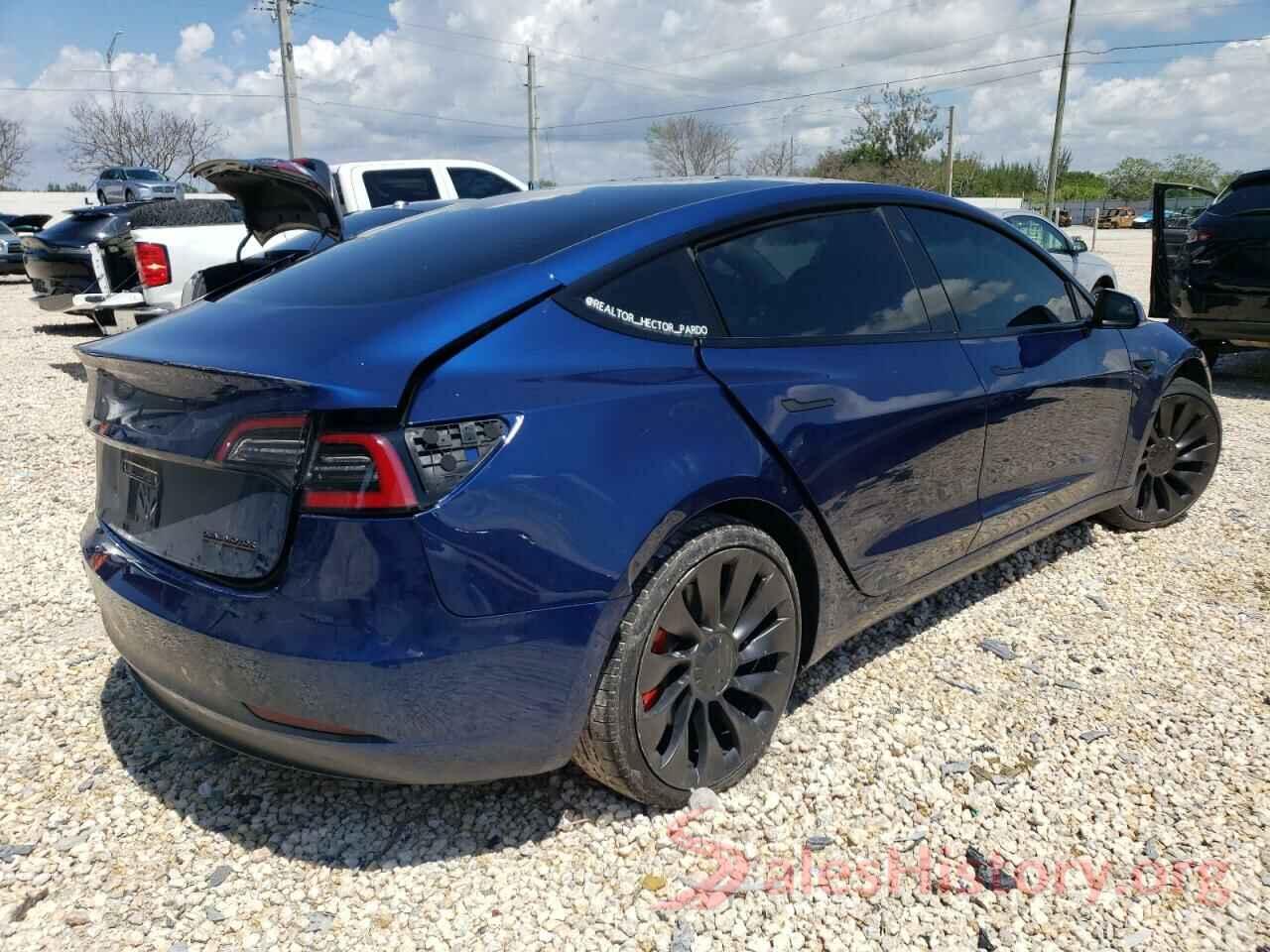 5YJ3E1EC0NF241265 2022 TESLA MODEL 3