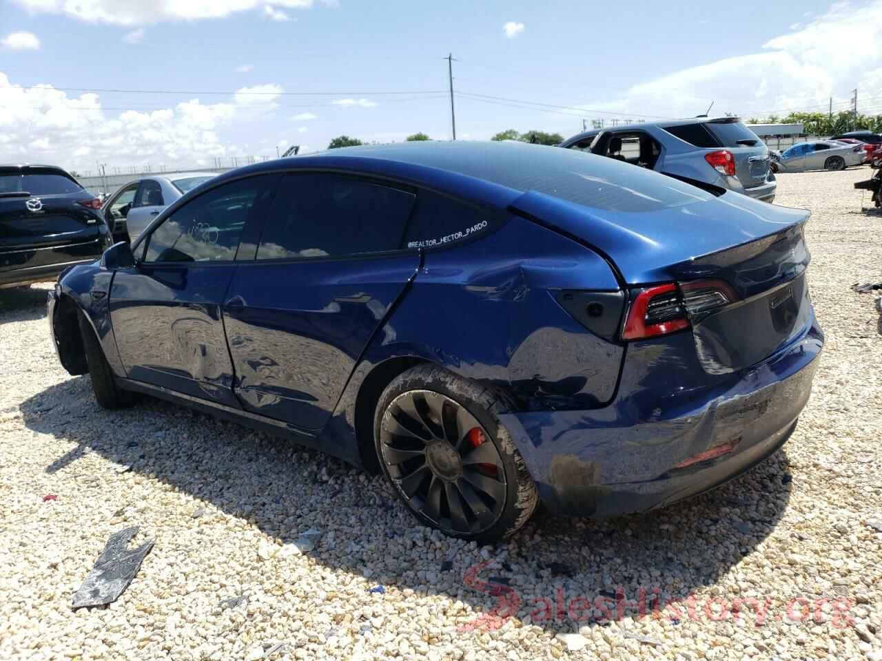 5YJ3E1EC0NF241265 2022 TESLA MODEL 3