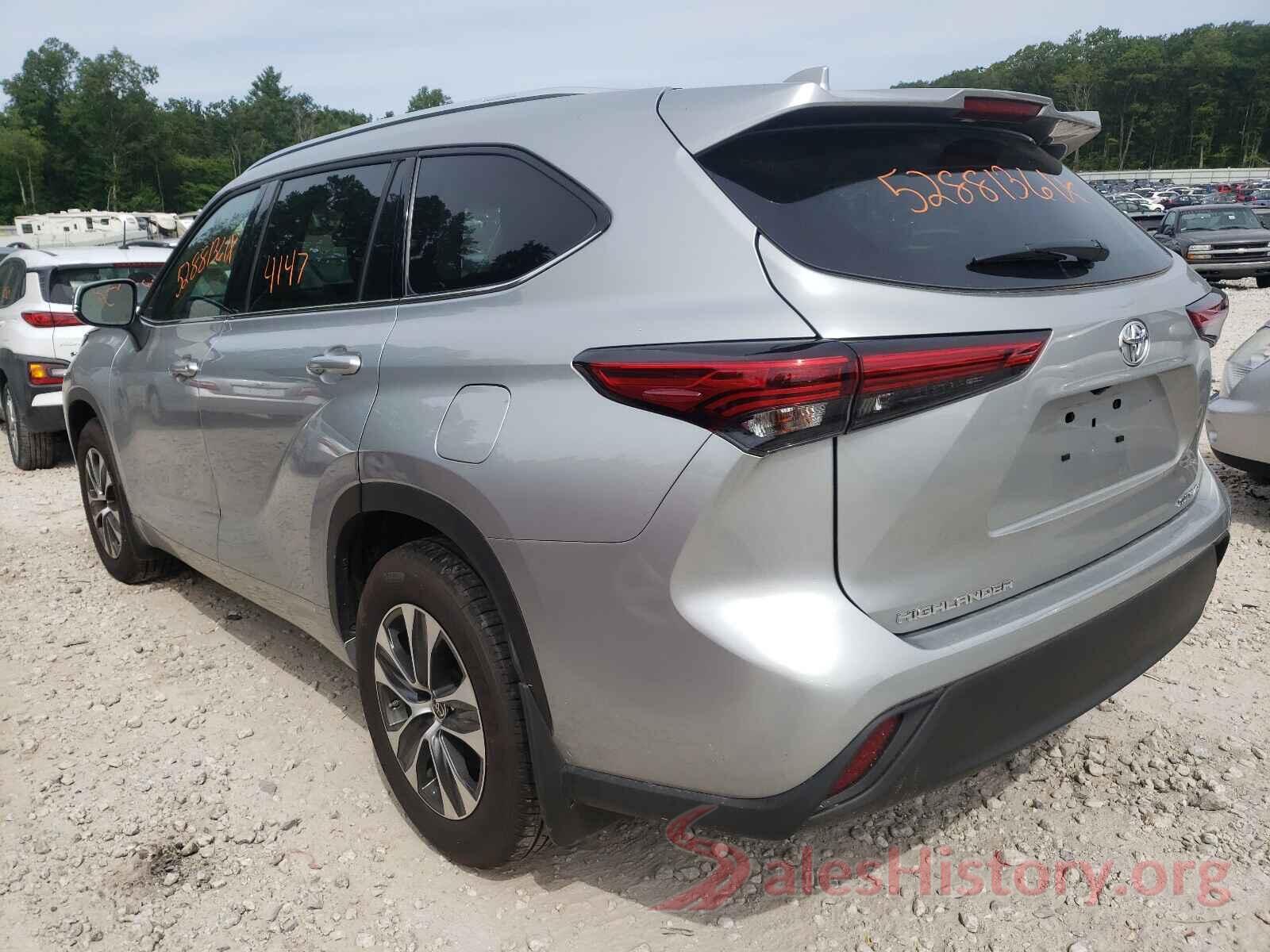 5TDHZRBH6MS538964 2021 TOYOTA HIGHLANDER