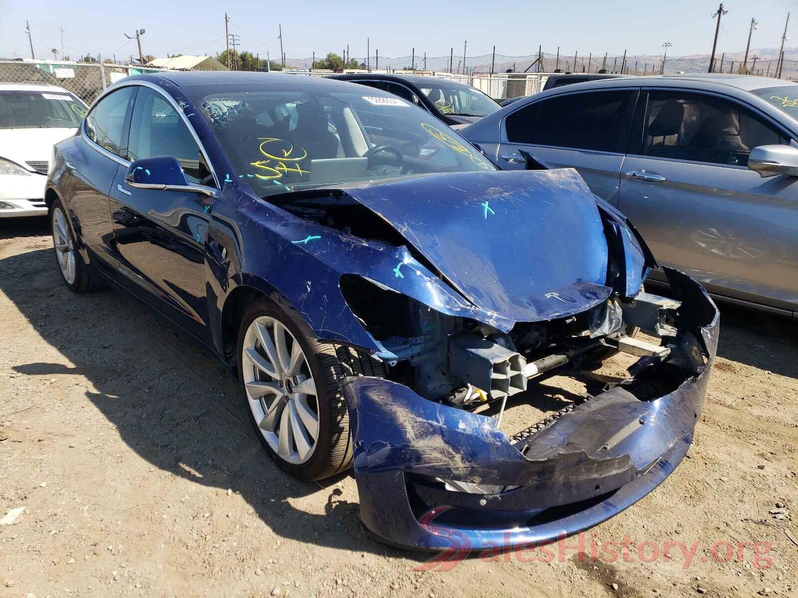 5YJ3E1EB3JF146586 2018 TESLA MODEL 3