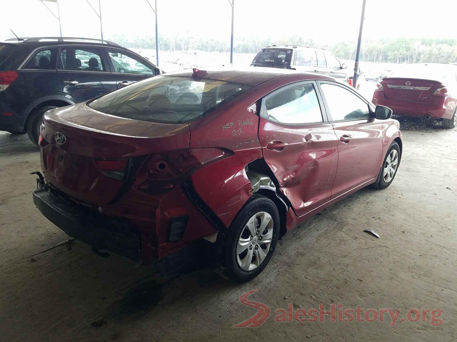 5NPDH4AE1GH792801 2016 HYUNDAI ELANTRA