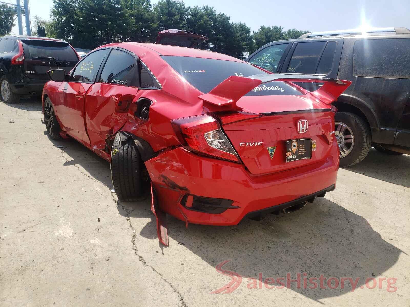 2HGFC2F82KH543229 2019 HONDA CIVIC