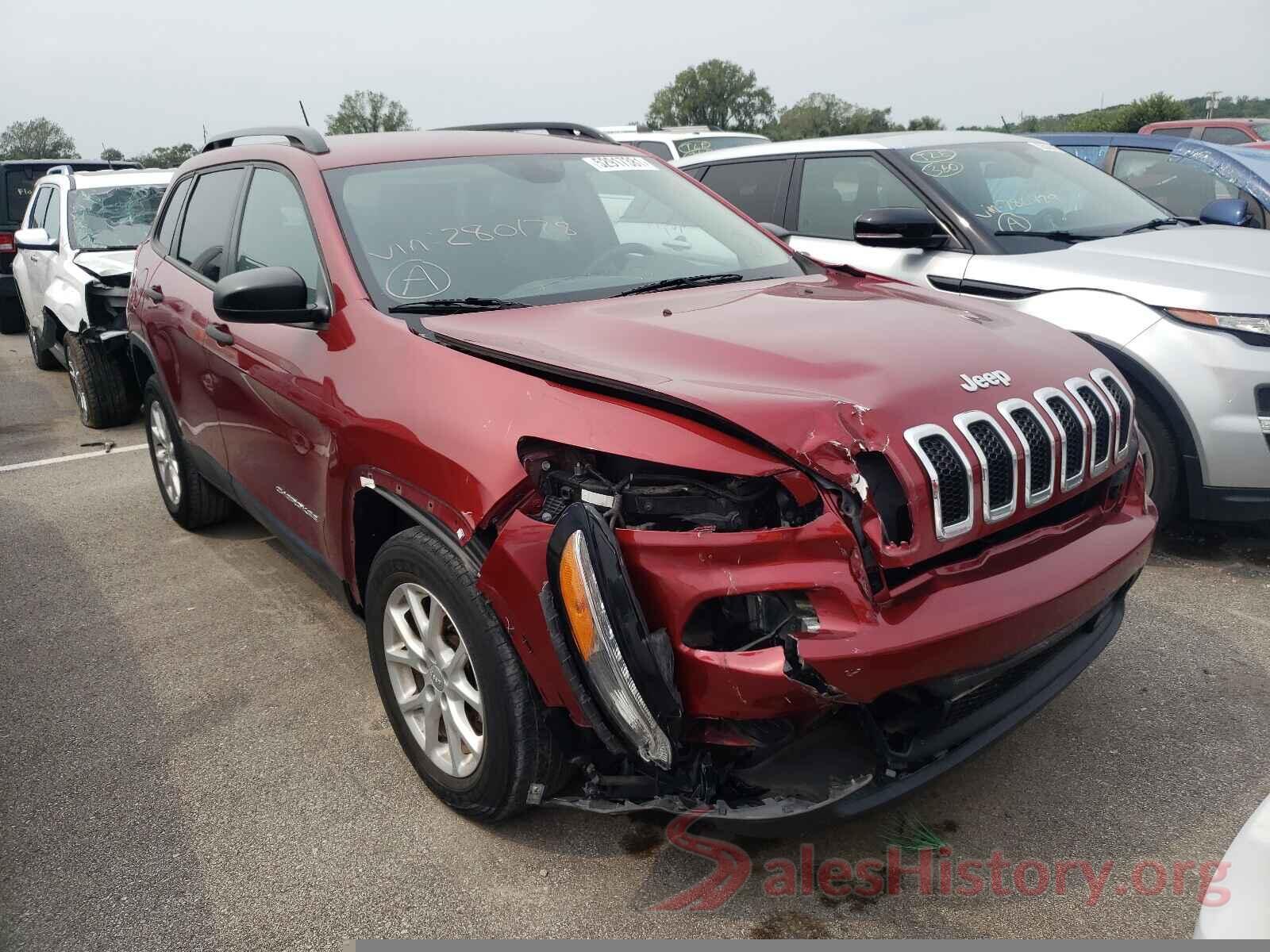 1C4PJMABXGW280178 2016 JEEP CHEROKEE