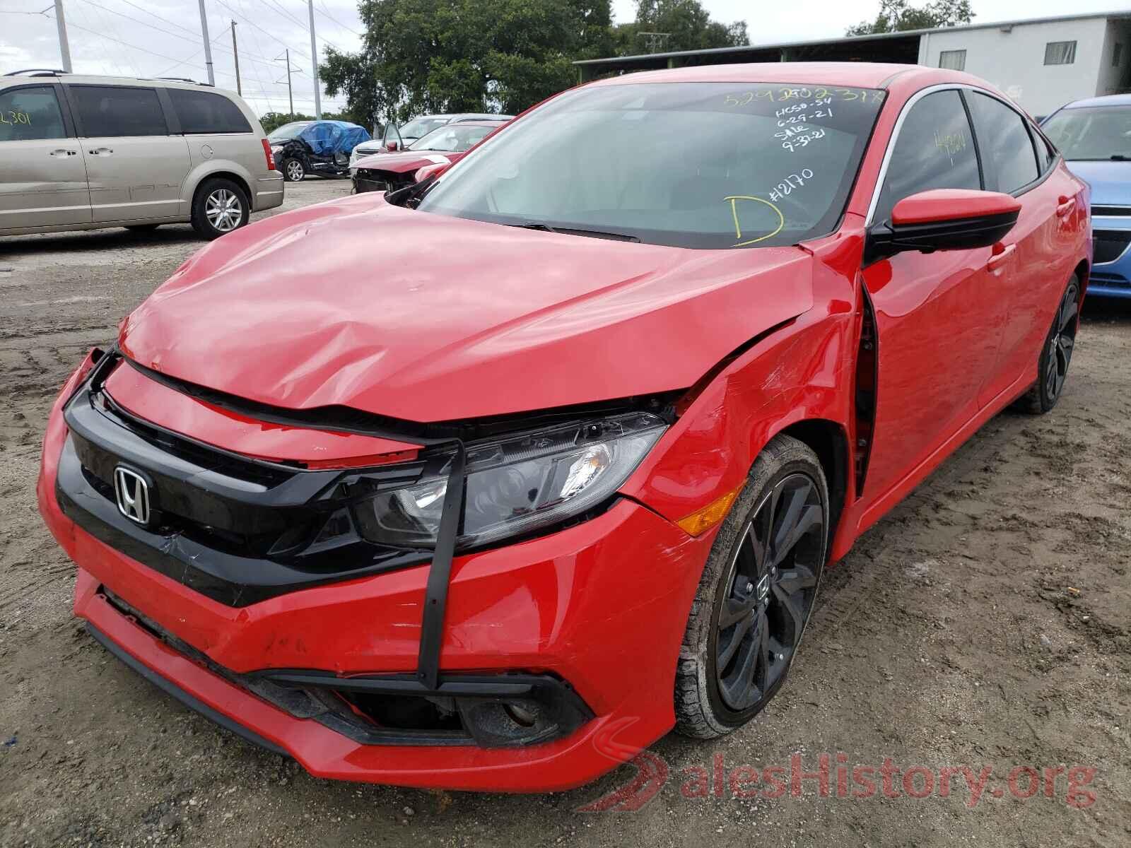 2HGFC2F89KH592170 2019 HONDA CIVIC