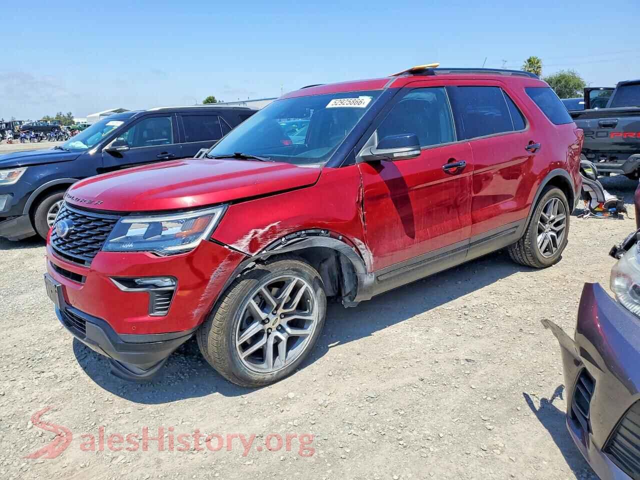 2018 FORD EXPLORER VIN 1FM5K8GT9JGC72288, auction photo