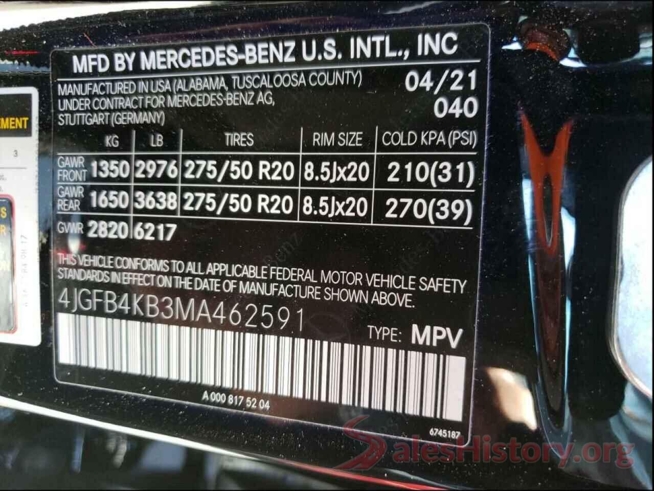 4JGFB4KB3MA462591 2021 MERCEDES-BENZ GLE-CLASS