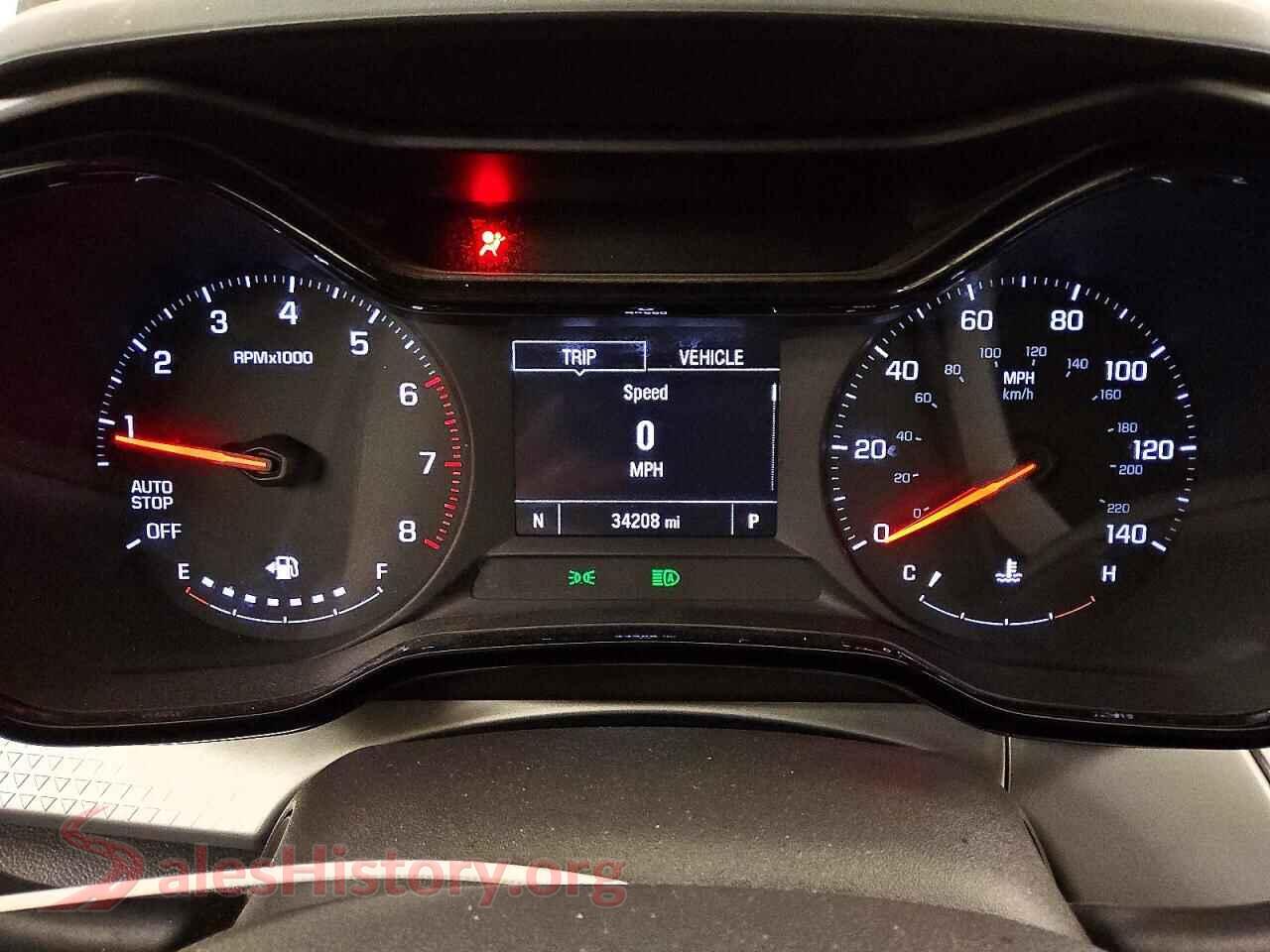 2024 CHEVROLET TRAX VIN KL77LFE29RC219888, interior center console