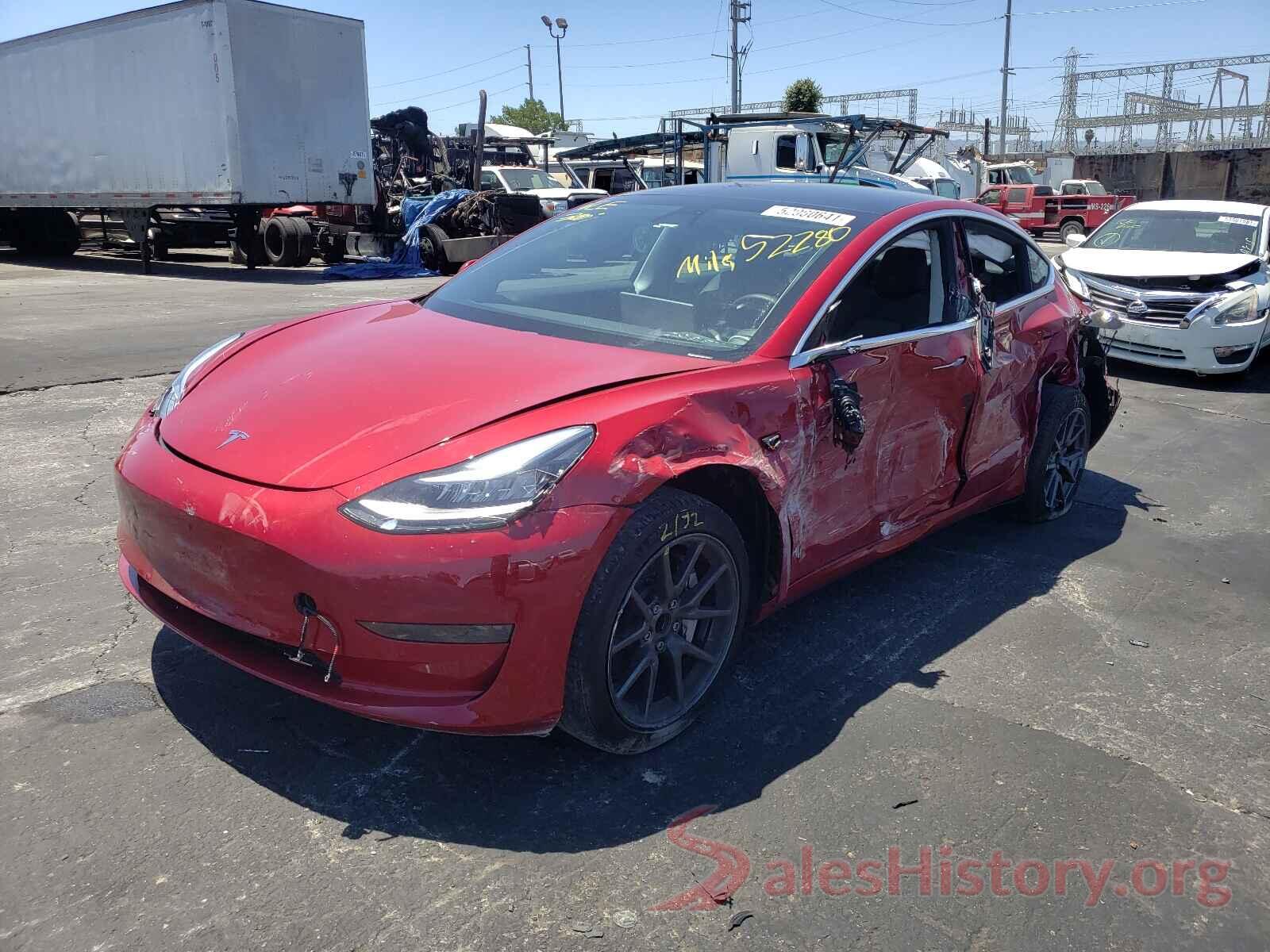 5YJ3E1EA0KF484309 2019 TESLA MODEL 3