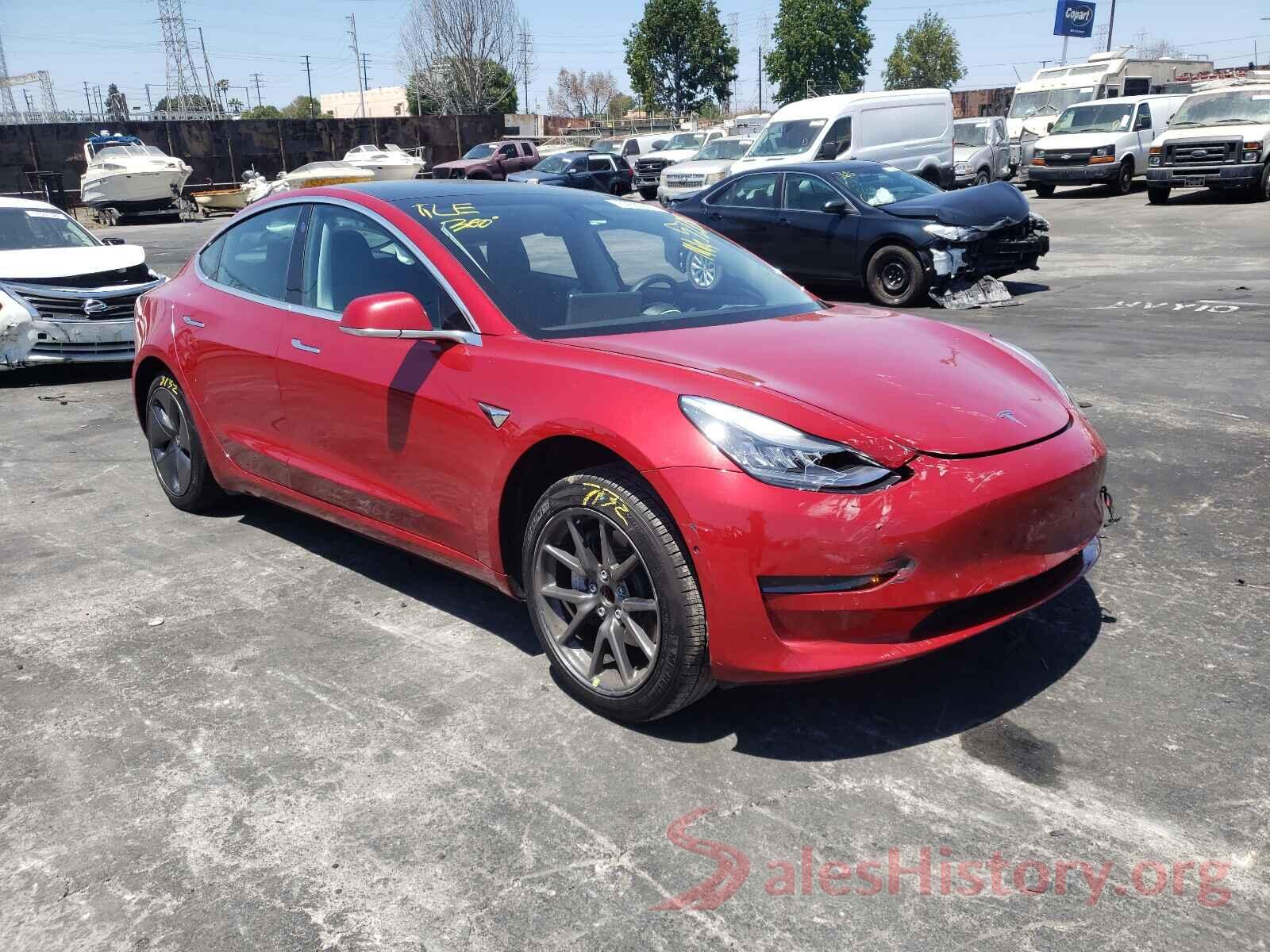 5YJ3E1EA0KF484309 2019 TESLA MODEL 3