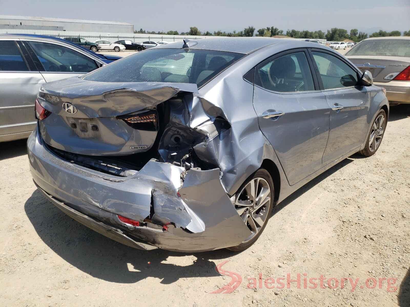 5NPDH4AE9GH735858 2016 HYUNDAI ELANTRA