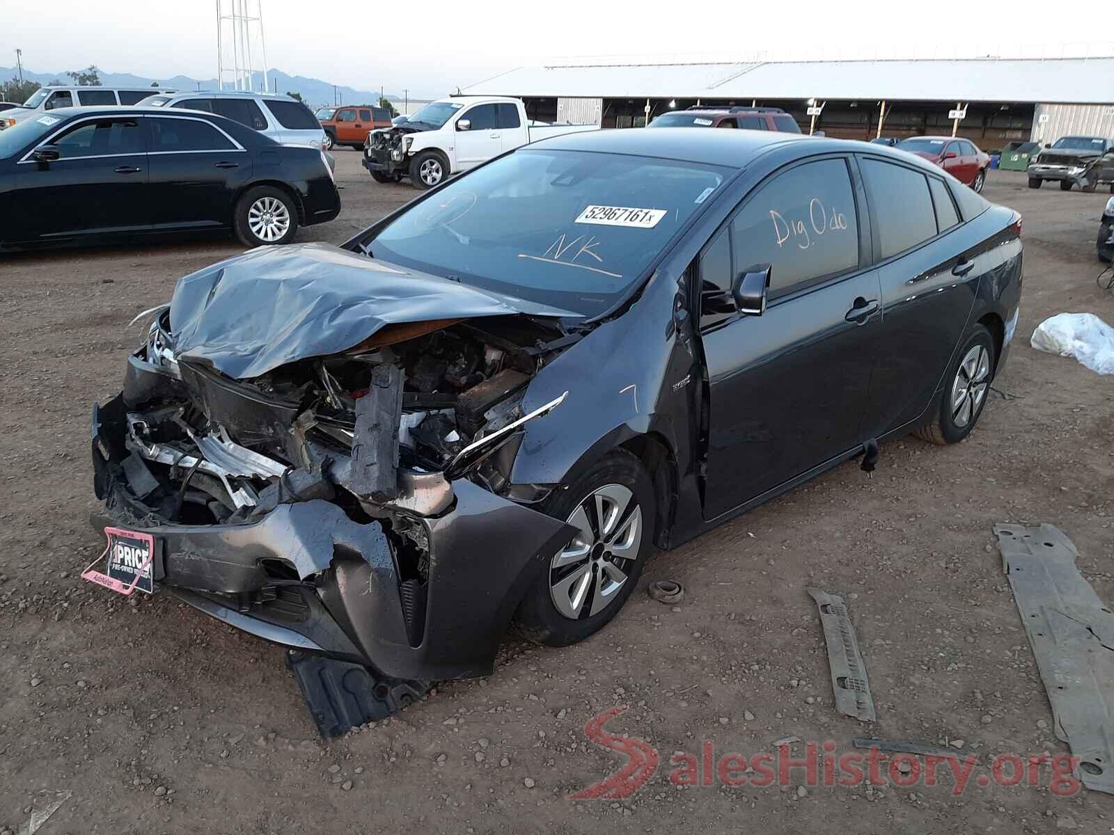 JTDKARFU0K3074265 2019 TOYOTA PRIUS