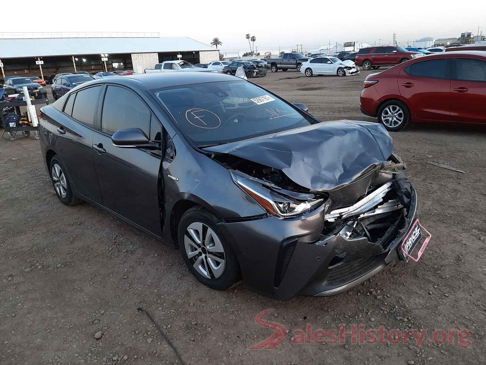 JTDKARFU0K3074265 2019 TOYOTA PRIUS