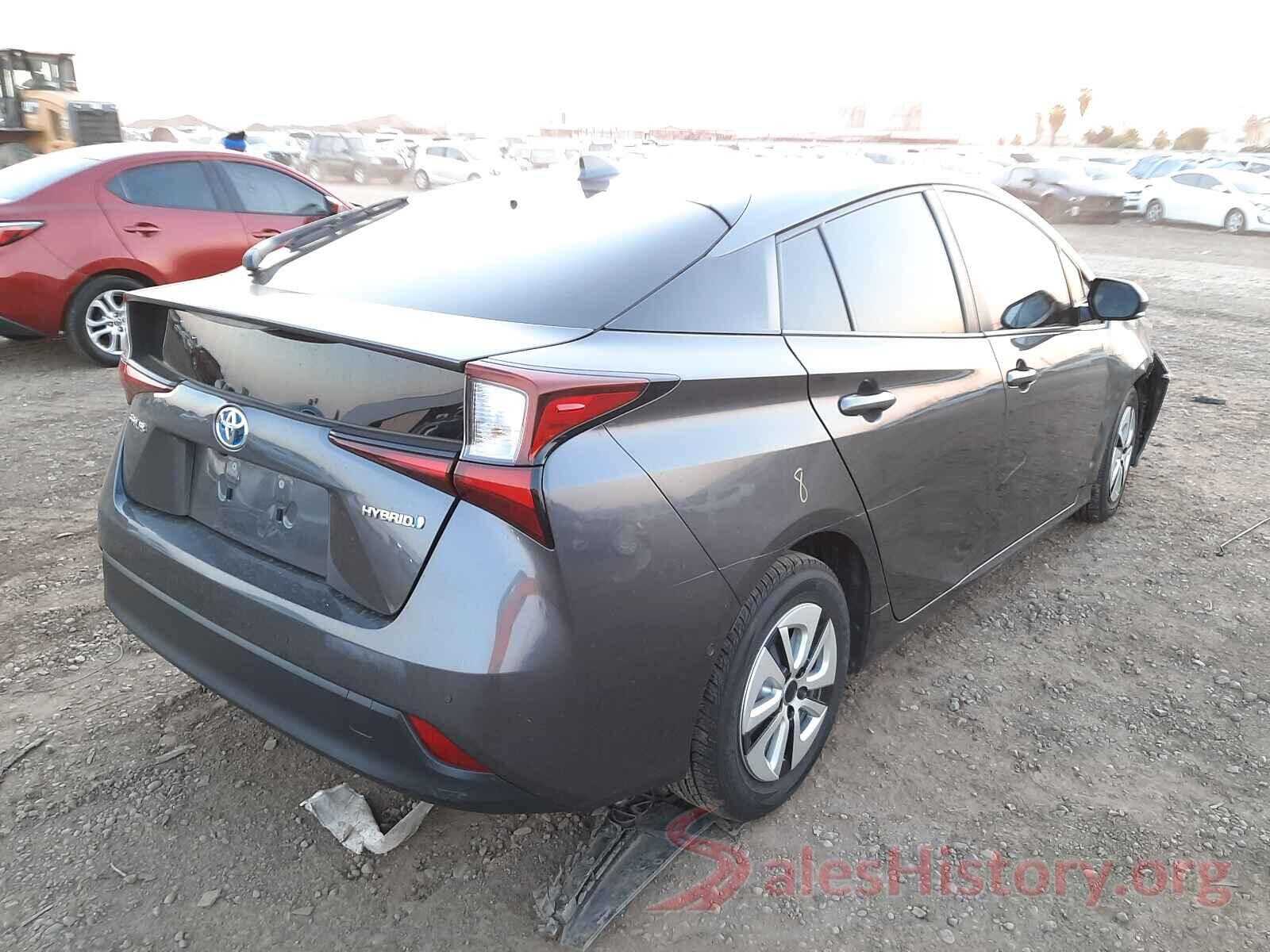 JTDKARFU0K3074265 2019 TOYOTA PRIUS