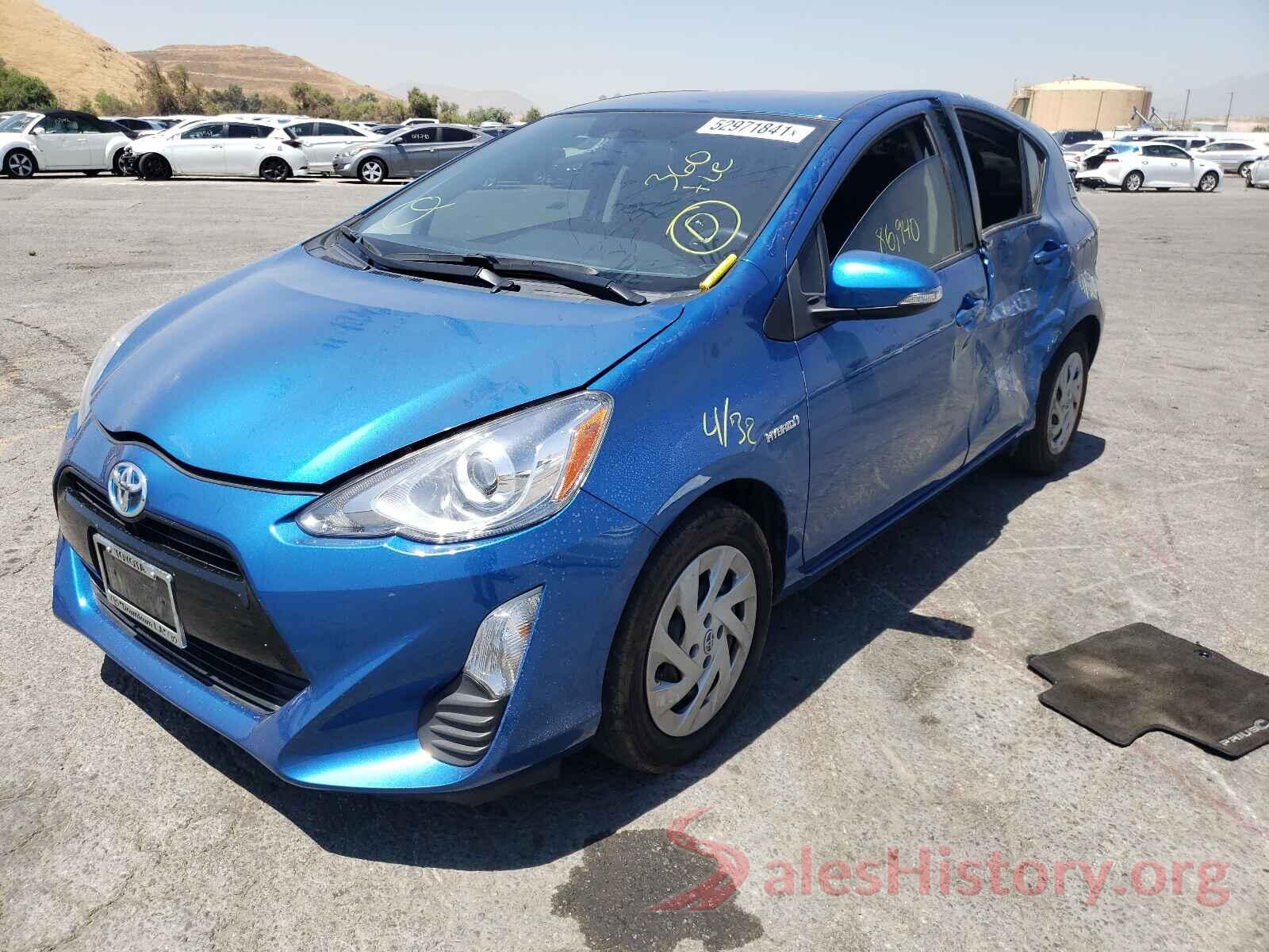 JTDKDTB38G1130781 2016 TOYOTA PRIUS