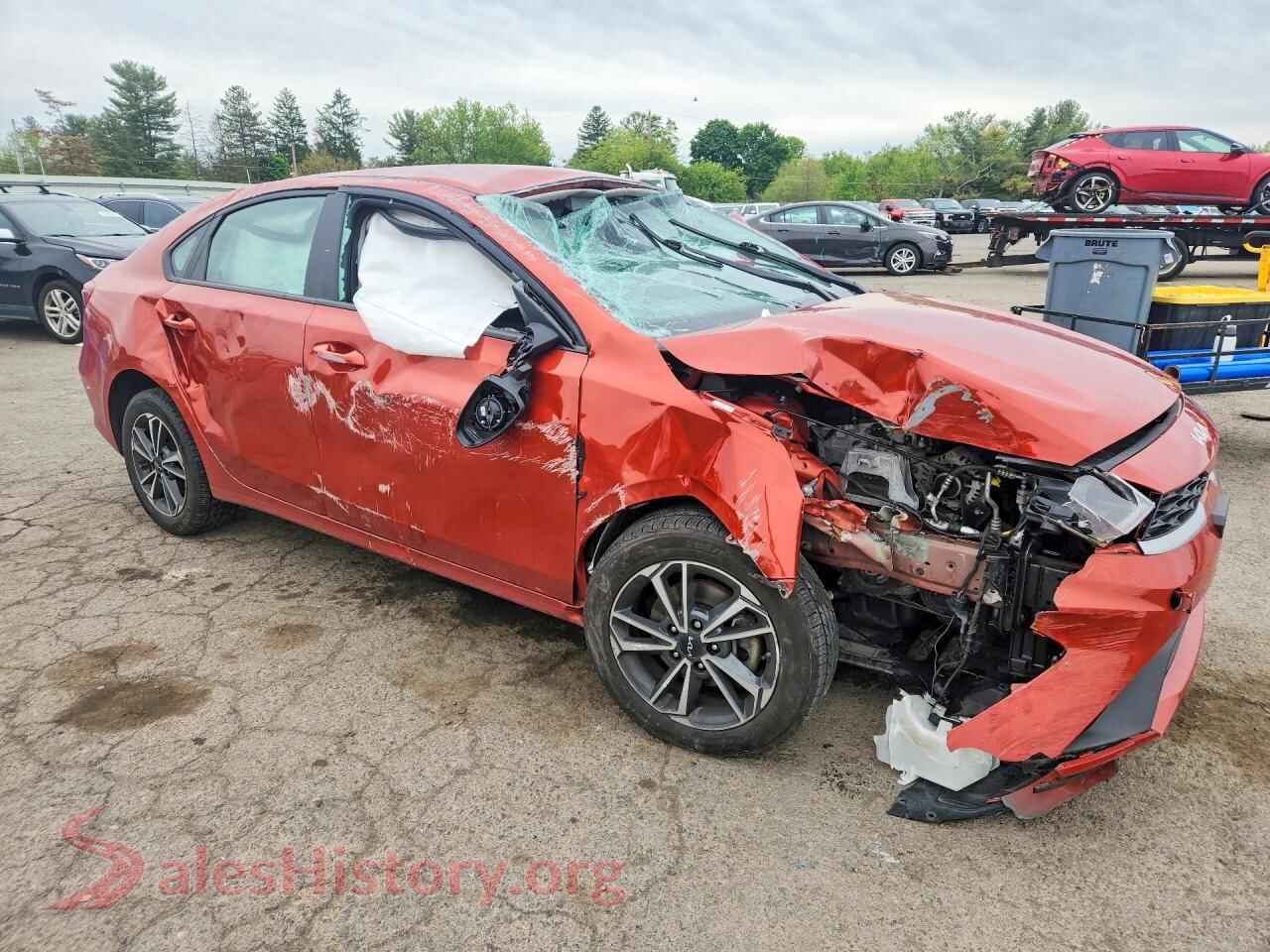2023 KIA FORTE VIN 3KPF24AD2PE551643, rear 3/4 view