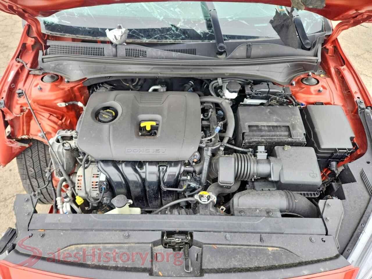 2023 KIA FORTE VIN 3KPF24AD2PE551643, VIN plate