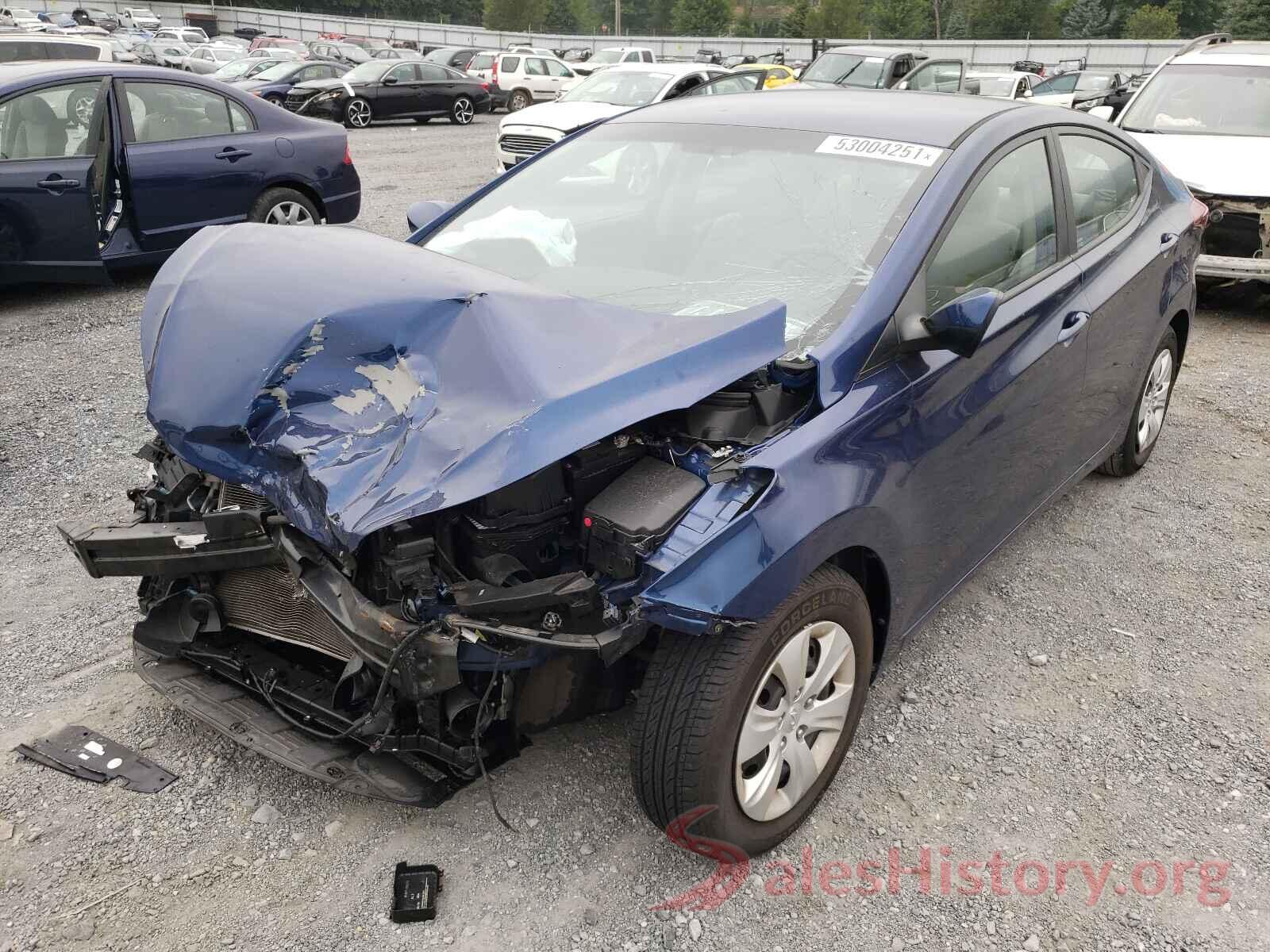 5NPDH4AE9GH717604 2016 HYUNDAI ELANTRA