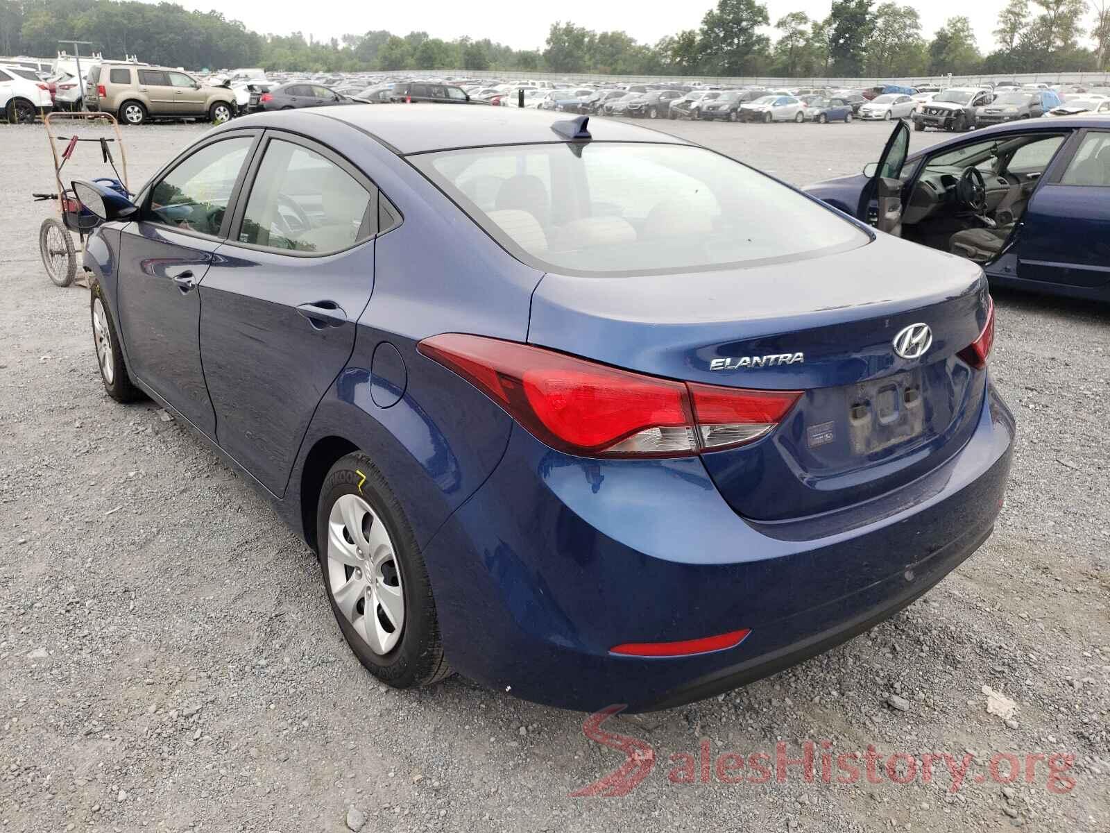 5NPDH4AE9GH717604 2016 HYUNDAI ELANTRA