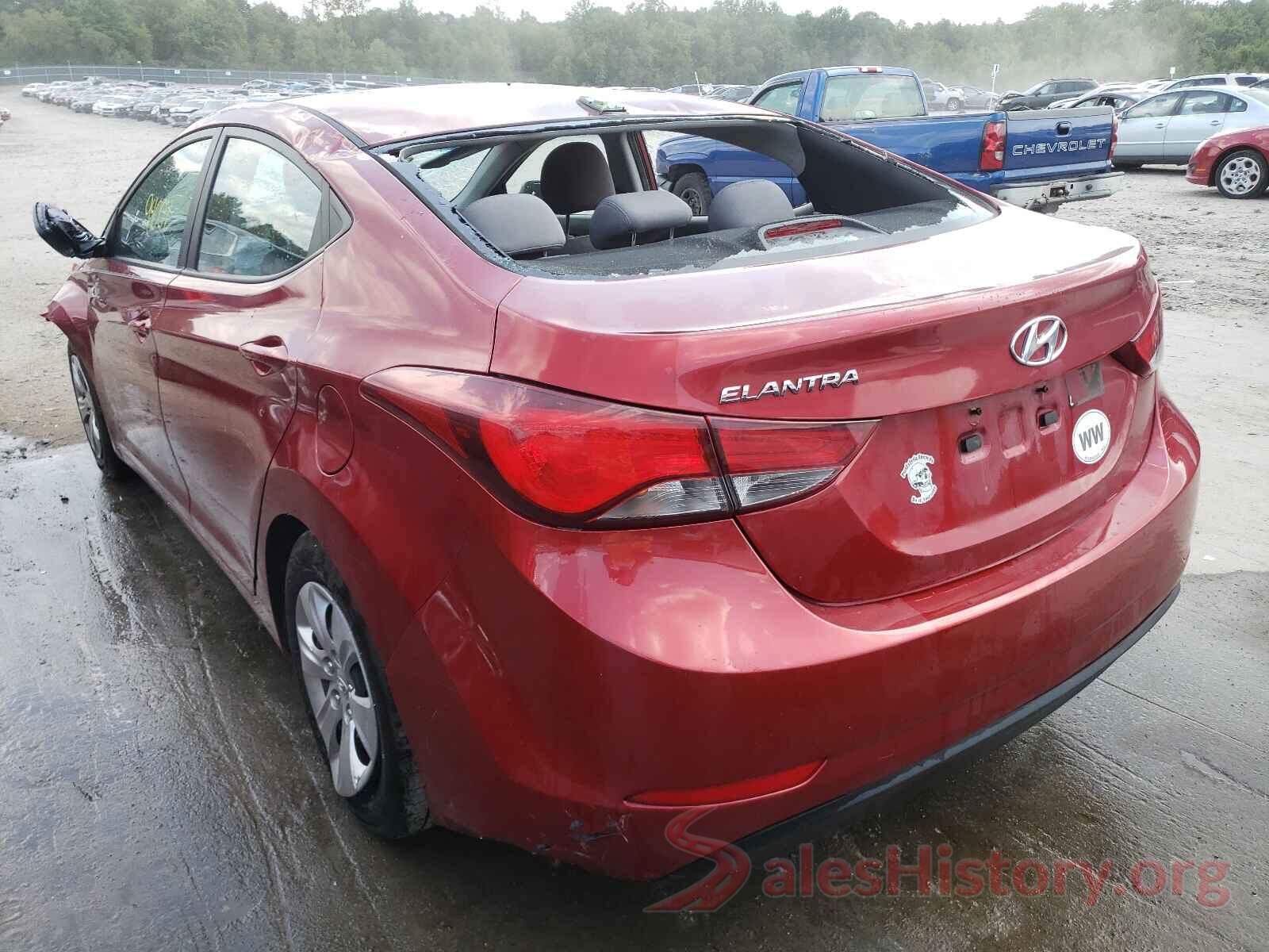 5NPDH4AE1GH717905 2016 HYUNDAI ELANTRA