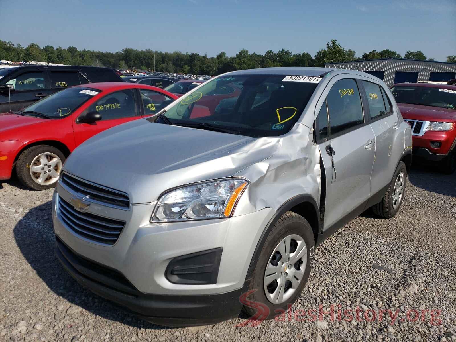 KL7CJKSB2GB614645 2016 CHEVROLET TRAX