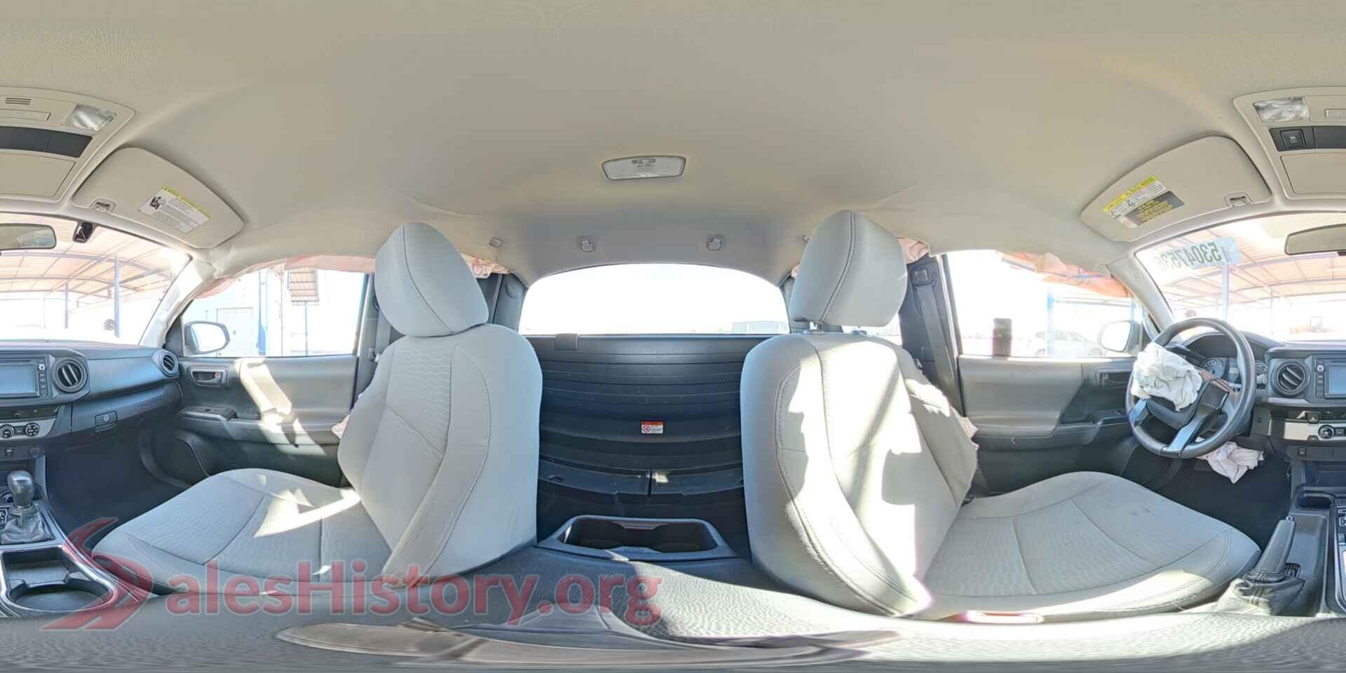 2017 TOYOTA TACOMA VIN 5TFRX5GNXHX077754, damage close-up
