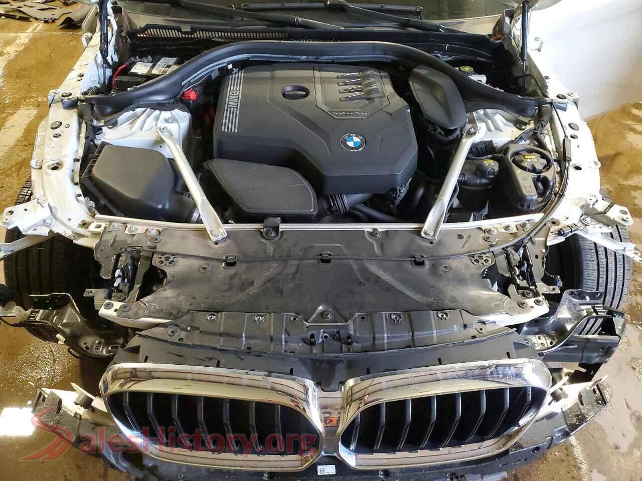 2022 BMW 5 SERIES VIN WBA13BJ06NWX59419, VIN plate