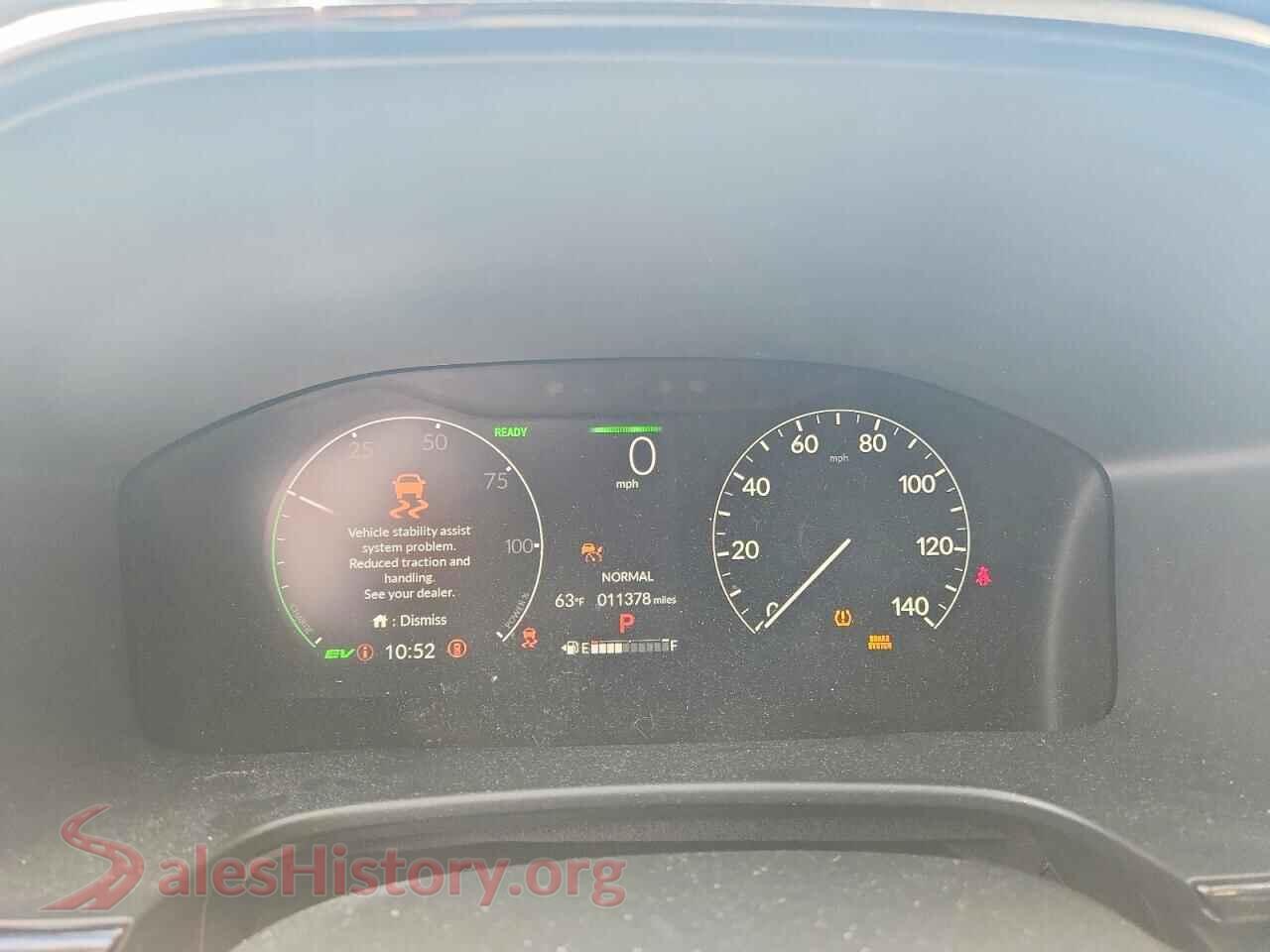 2025 HONDA CRV VIN 2HKRS6H83SH810887, interior center console